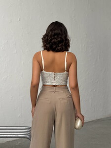 Topshow  | Pulpayet Abiye Toptan Büstüyer - Taş | F2063 #5