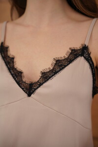 D 2929 DANTEL DETAYLI SATEN ATLET - TAŞ #4