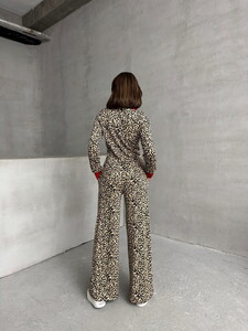 Topshow K. Leopar Leopar Desenli Toptan Pantolon #5