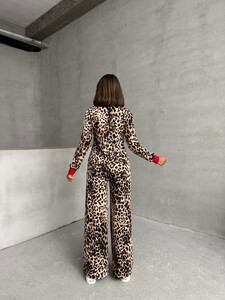 Topshow B. Leopar Leopar Desenli Toptan Pantolon #5