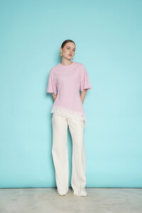 D 2991 ETEK UCU GÜPÜR T SHIRT - PEMBE #3