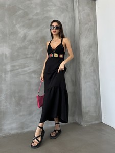 Topshow Siyah Toptan Büstiyerli Toptan Elbise #3