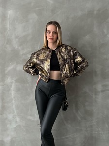 Topshow Gold Varak Baskılı Toptan Mont #3