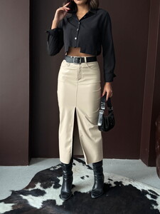 Topshow Taş Deri Toptan Etek #3