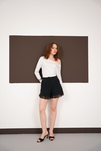 Dantel Detaylı Toptan Şort - Siyah | D2995 - Topshow #3