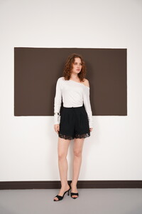 Dantel Detaylı Toptan Şort - Siyah | D2995 - Topshow