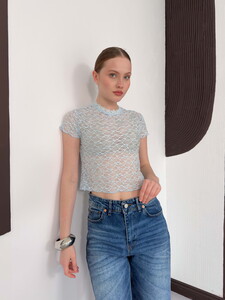 D 3007 GÜPÜR T SHIRT - MAVİ #3