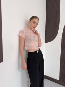 D 3007 GÜPÜR T SHIRT - PEMBE #3