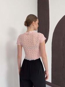 D 3007 GÜPÜR T SHIRT - PEMBE #5