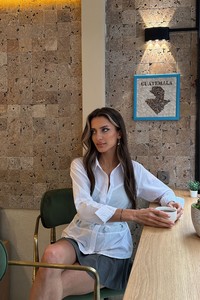 Topshow Beyaz Mavi Kemer Detaylı Toptan Gömlek