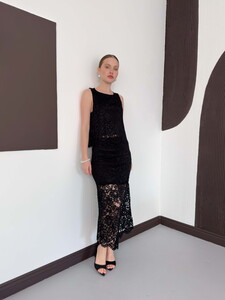 Dantel Kolsuz Bluz - Siyah | D3011 Topshow #3