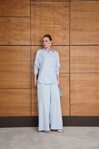 F 2020 JAKARLI DUKUMA PANTOLON - MAVİ #3