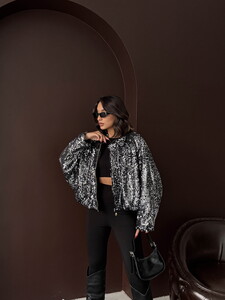 F 2026 PULLU KADİFE MONT - GRİ GÜMÜŞ #2