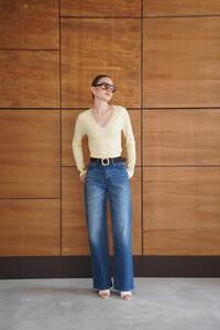 F 2088 YAKASI DANTEL DETAYLI SWEATSHIRT - SARI #5