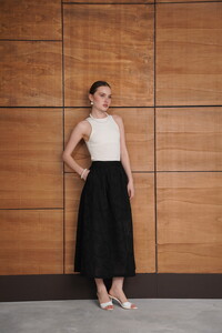 F 2080 BRODE UZUN ETEK - SİYAH #5