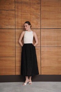 F 2080 BRODE UZUN ETEK - SİYAH #3