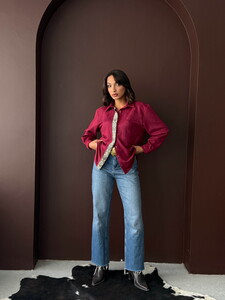 F 1973 ŞERİT DETAYLI SCUBA SÜET GÖMLEK - MÜRDÜM #3