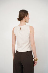 Topshow الخام صفر كم طاقم الرقبة الدانتيل بالجملة تي شيرت #5