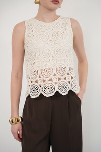 Topshow الخام صفر كم طاقم الرقبة الدانتيل بالجملة تي شيرت #4