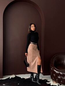 Topshow Vizon Süet Toptan Etek #3