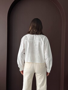 Toptan Nakışlı Kadın Gömlek – Boho, Şık  - SARI DSN2 #5