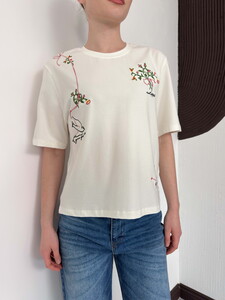 D 3025 NAKIŞLI TİŞÖRT - KREM #4