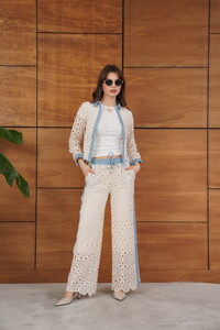 Kot Detaylı Dantel Pantolon - Ham Topshow | F1759 #2